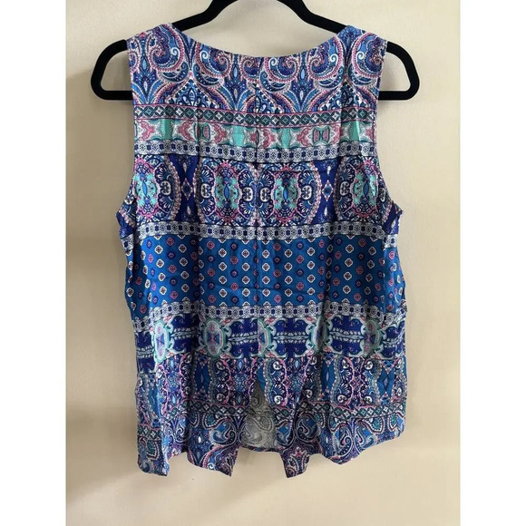 Renee C. Stitch Fix Blouse Women’s M Made in USA Sleeveless - Picture 3 of 3